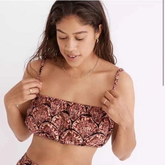Madewell lightestspun Cover Up Bubble Crop Top - Picture 1 of 4